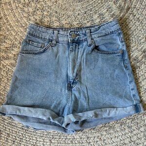 Stylish Light Blue Denim Jean Shorts